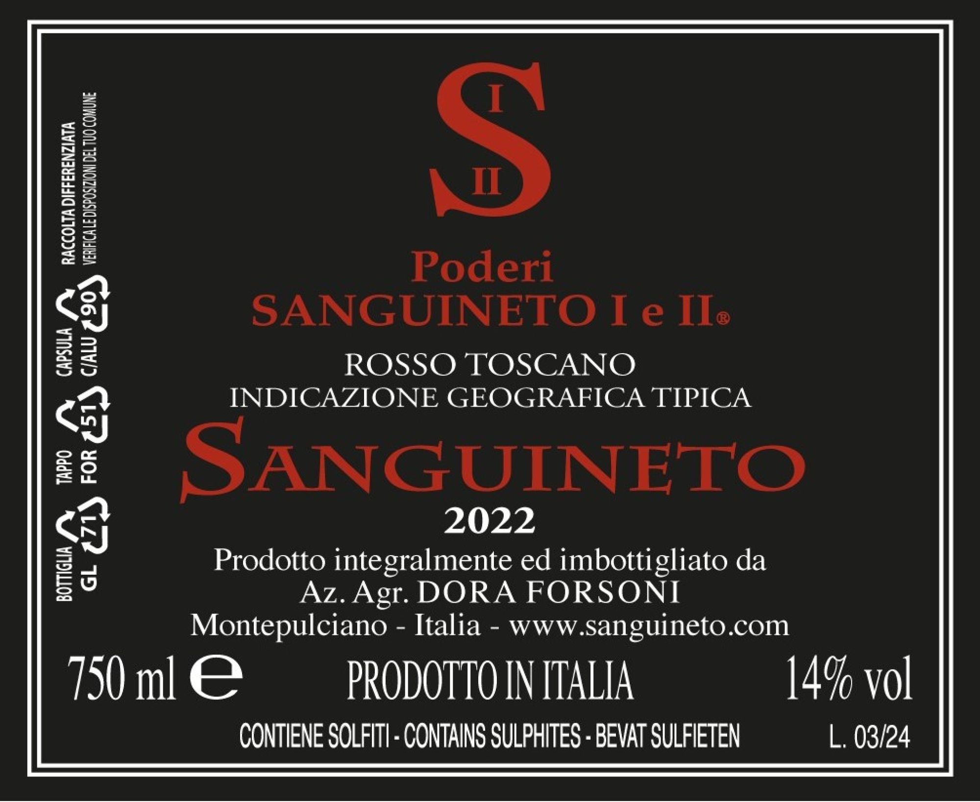 Poderi Sanguineto I & II | Bowler Wine