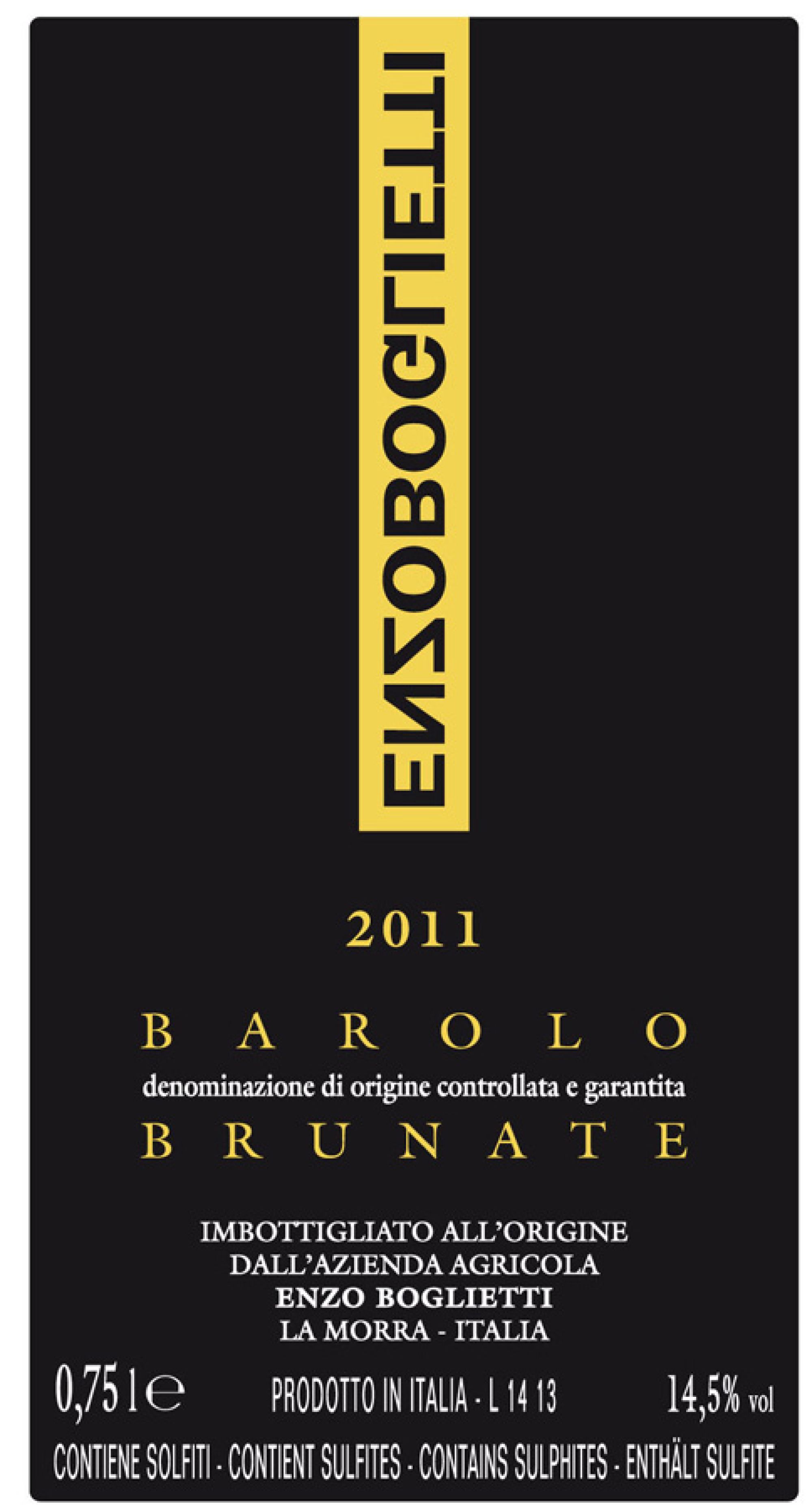 Boglietti Barolo Brunate label