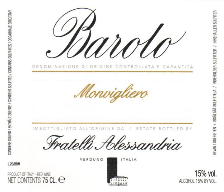 Barolo Monvigliero | Bowler Wine